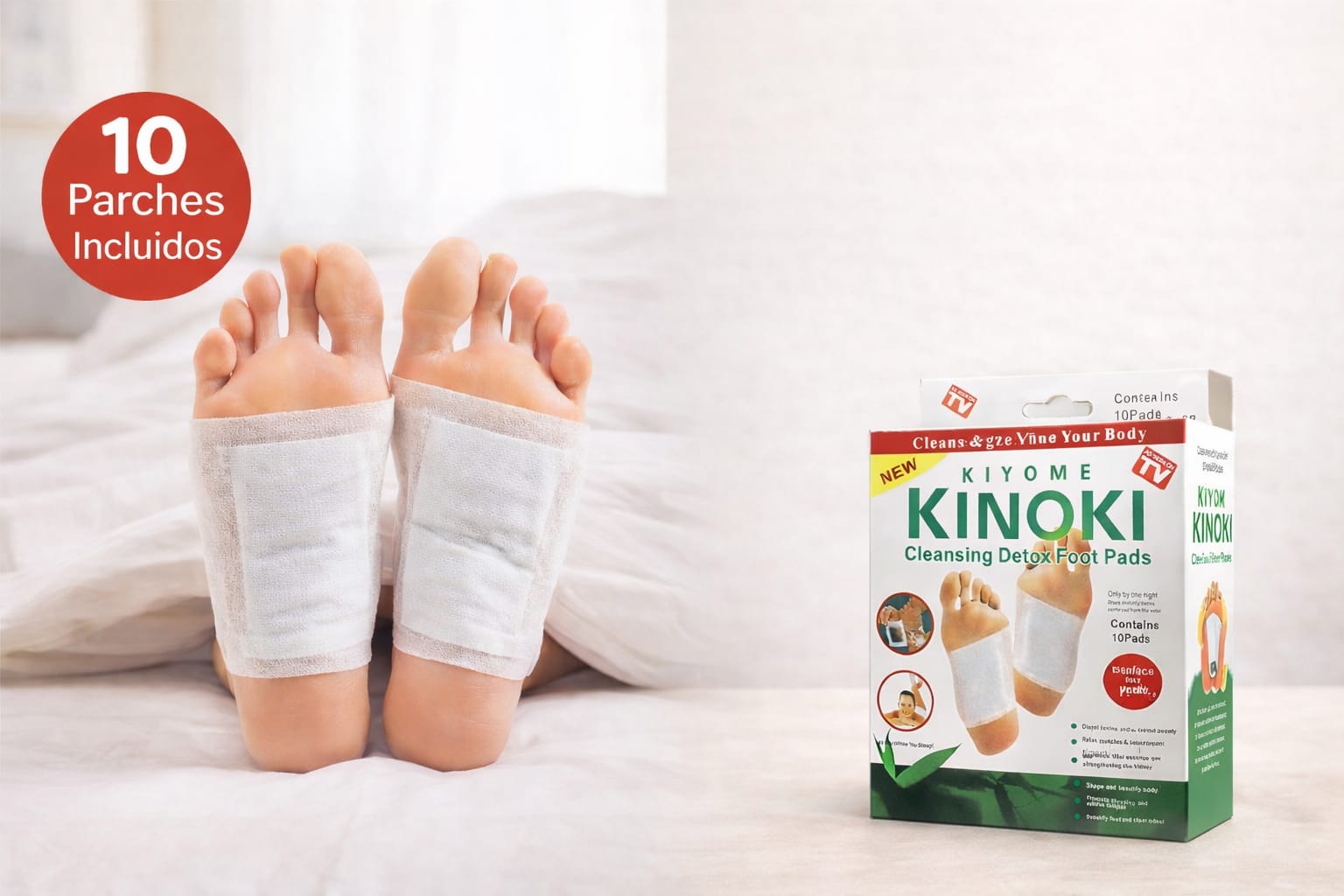 Parches Desintoxicantes para pies Kinoki 🇪🇨